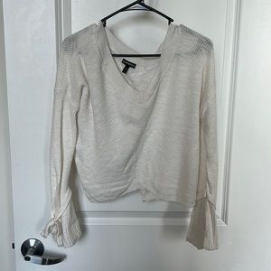 Express Crop Flutter Sleeve Sweater